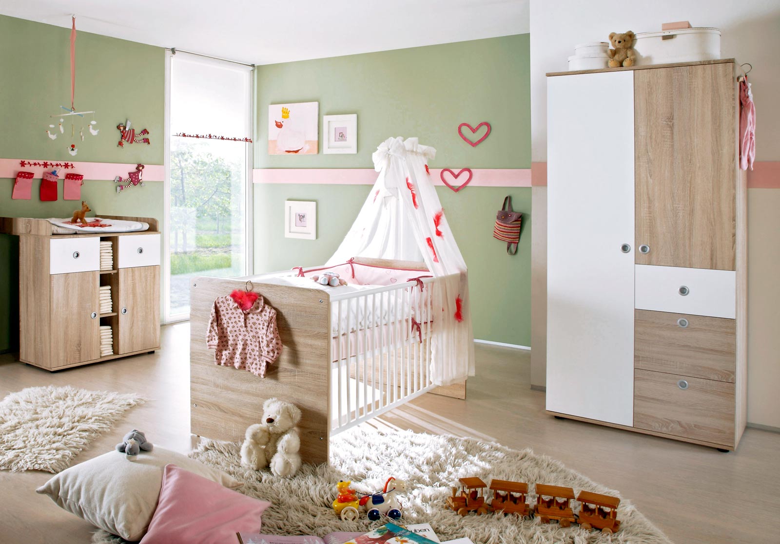 Babyzimmer Kinderzimmer komplett Babymöbel Komplettset ...